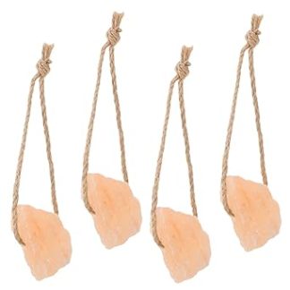 WOONEKY Livestock Pink Salt Licking Blocks for Horses and Deer, 4pcs Natural Mineral Salt for Animal Growth and Health