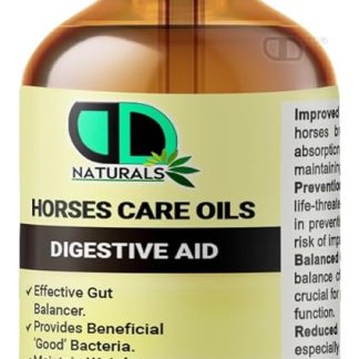 Horse Digestive Aid Care Oil | Effective Gut Balancer & Maintain Weight, Reduced Risk of Ulcers, Recovery From Illness Digestive Problems, Support during Diet (100ml Glass Dropper)