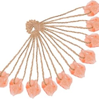 Sosoport 10pcs Hanging Salt Block Animal Lick Salt Blocks for Horse Deer Cattle Livestock Supplies Mineral Chew Toys