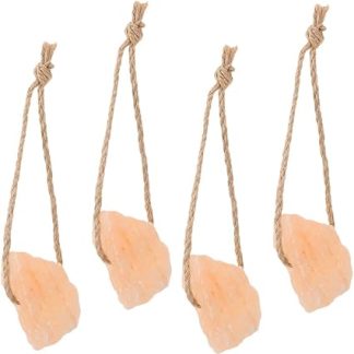 Garneck 4pcs Natural Mineral Salt Animal Lick Blocks Essential Minerals for Horses, Cows, Deer, and Livestock Health and Growth