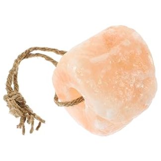GALPADA Pink Salt Lick Block for Livestock Hanging Salt Brick 1-2kg Natural Mineral Nutrition for Horses Cows Deer and Farm Animals