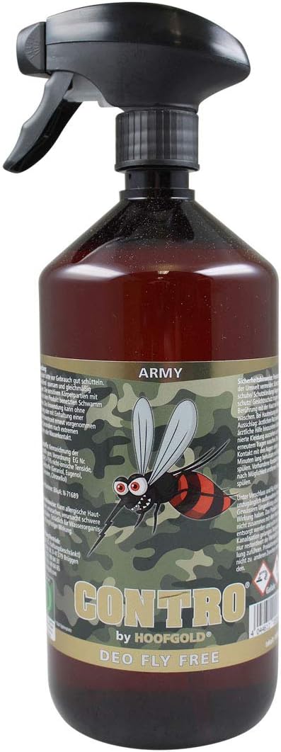 Contro Horse Fly & Brake Spray - Antibrake Care & Anti-Mosquito Insect Protection - 1000 ml Spray Bottle