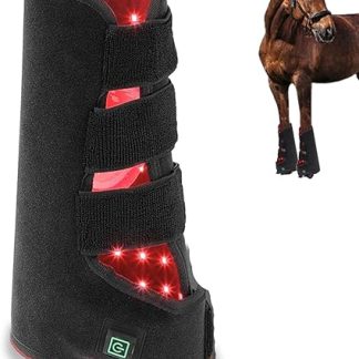 Red Light Therapy Belt for Horse Leg - Portable Therapy Boots for Muscle Recovery and Pain Relief - Built-In Power Supply for Equine Sports Recovery