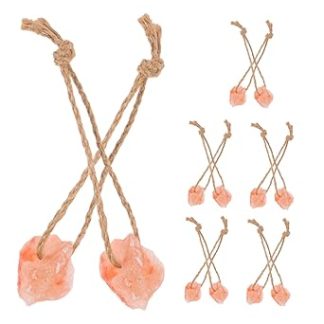 GALPADA 12pcs Salt Lick Bricks for Deer Horse Cattle Natural Mineral Licking Salt Blocks Hanging Rope for Farm Livestock