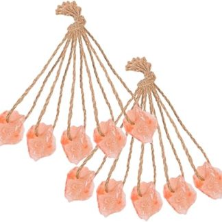 ERINGOGO Natural Pink Salt Lick Blocks for Horses and Deer 10pcs (30-50g Each) Natural Mineral Salt Chew for Livestock and Small Animals