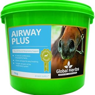 Global Herbs Airway Plus 1kg Tub Clear Breathing Horses