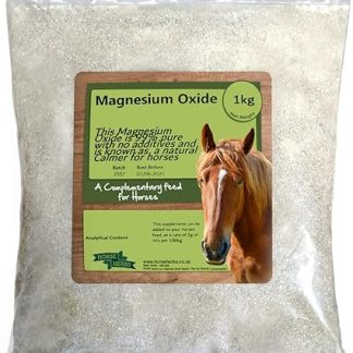 Magnesium Oxide 1kg | 99% Pure Calming Supplement for Horses & Ponies, Muscle, Nerve & Hoof Health