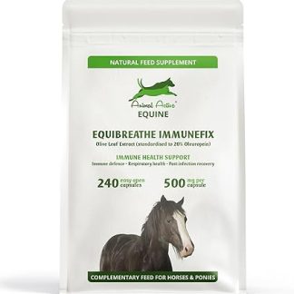 EquiBreathe Immunefix for Horses | 240 Easy-Open Capsules - 4 Months Supply | Immune Health & Respiratory Health Support, Post-Infection Recovery, Antioxidant for Horses | Made in the UK