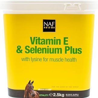 NAF Vitamin E and Selenium 2.5kg – Antioxidant Supplement for Horses – Supports Muscle Health, Recovery & Immune Function – Ideal for Horses in Work or Low Grazing Conditions
