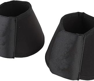 Horse Hoof Guard, Breathable Soft Polyester Adjustable Hoof Cover Boots for Trail Riding Training (M)