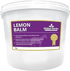 Global Herbs Lemon Balm Equine Calm, Digestive Comfort & Stress Support 1kg