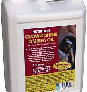 EQS0455 Glow and Shine Omega Oil - Clear, 5 Litre