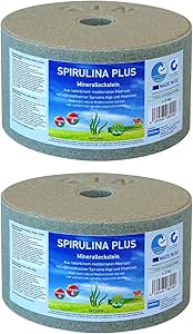Salt Lick for Horses – SPIRULINA PLUS Mineral Block with Spirulina Algae, Vitamins & Minerals – Set 2 x 3kg – Supports Immunity, Muscle Development & Wellbeing for Horses, Cattle, Sheep & Goats