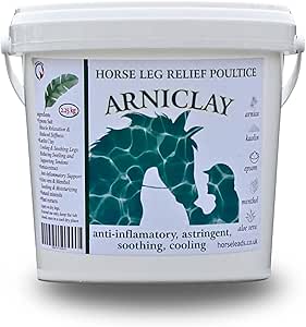 Arniclay Leg Poultice 2.25 kg with Arnica extract, Kaolin Clay & Epsom Salt by Horse Leads