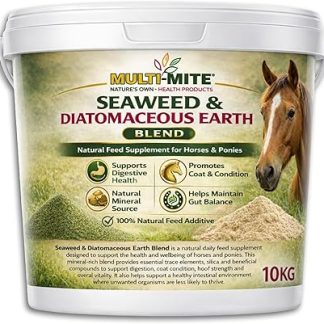 Multi-Mite® 10KG Diatomaceous Earth (DE) SEAWEED & GARLIC Ultimate FEED Supplement for Horses and Ponies (10KG)