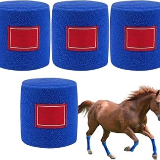 Horse Bandages - Horse Leg Wraps - Protector Flexible Soft Bandages for Riding Equestrian Events Stable Care Trail Riding Daily Turnout Competition Training Recovery