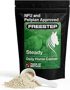 Steady | Daily Horse Calming Supplement | Magnesium, Vitex (Chasteberry) & Chamomile | Non-Sedative, Molasses-Free Magnesium Powder