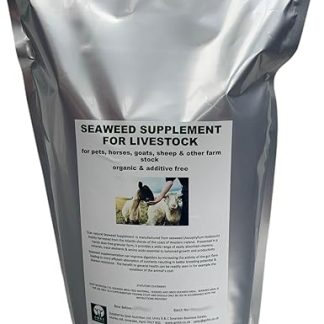 Seaweed Organic Granular Supplement, Natural Plant & Animal Nutrition, Rich in Vitamins, Minerals, Trace Elements, Suitable for Pets, Livestock, Gardening, Eco-Friendly Packaging, Non-GMO - 5kg