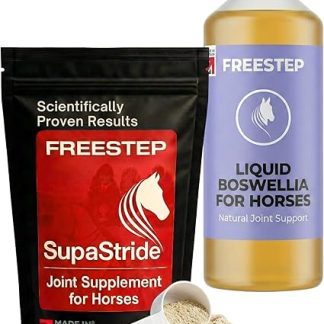 SupaStride with Liquid Boswellia for Horses, Joint and Mobility Support for Older Horses, Boswellia and Bromelain Supplements, Non Sedative Daily Joint Care