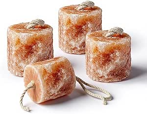 4 x HIMALAYAN SALT LICK | LICKSTONE | FOR HORSES,CATTLE,COW,SHEEP, MINERAL,EQUINE USE ONLY WITH HANGING ROPE | 2-2.5KG Approx By Natural Krafts ® from Punjab, Pakistan