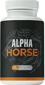 Alpha Horse Male Enhancement - Enhancement Capsules for Advanced Male Performance/All Natural 60 Capsules/Supplement Heaven