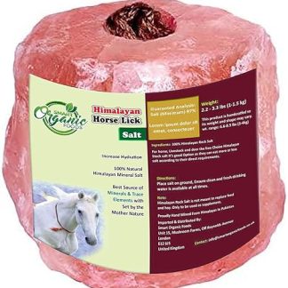 Himalayan Animal Horse Lick Natural Pink Salt, Natural shape salt with strong hanging Rope Suitable for all Animals 1-1.5 kg Salt l Product from Pakistan