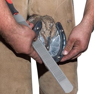 Horseshoe Ramp - Carbon Steel Double Sided File for Horses | Mini Farier Hooves Trimming Tool, Rasp for Hoof Maintenance, Grooming, Shaping, Barn Stability, or Fariar Use