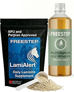 Laminitis and Mineral Support Bundle for Horses, Magnesium Hoof Care with Liquid Multimineral Balancer, Molasses Free Metabolic and EMS Support