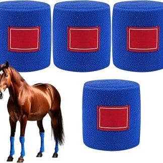 Vet Wrap for Horses | Stable Horse Leg Wraps | Protector Flexible Soft Bandages for Equestrian Events Riding Trail Riding Competition Recovery Training Daily Turnout Stable Care