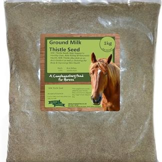Ground Milk Thistle Seed 1kg | Natural Feed Supplement for Horses, Equine Care