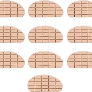 10Pcs Wooden Horse Hoof Pad, Cow Hoof Trimming Pads, Breathable Wooden Hoof Mat for Cattle and Horses, Super Thick Wear Resistant Farrier Supplies with Strong