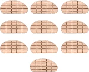 Wooden Horse Hoof Pad, 10Pcs Breathable Cow Hoof Trimming Pads, Super Thick Wear Wooden Hoof Mat for Horses and Cattle, Farrier Supplies with Anti Trea