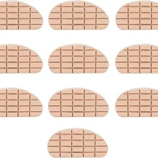 10Pcs Wooden Horse Hoof Pad, Breathable Cow Hoof Trimming Pads, Super Thick Design for Horses and Cattle, Hoof Care Supplies with Easy Paste and Use