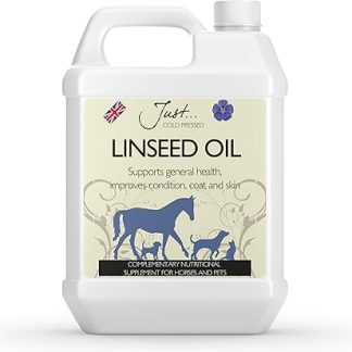 Just Oil Linseed Oil For Horses. Cold Pressed Linseed (Flaxseed) Oil Supplement for Horses, Dogs and Cats 5 Litre