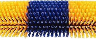 Livestock Scratch Brush Easy to Install Relieve Back Itching for Horse Cattle Suitable for Most Animals Farming Equipment 17.13in (Yellow)