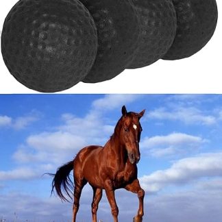 Ear Plug for Horses Foam Ear Plugs Ball tack and Supplies Horse Classic Equine Ear Plugs (Black)