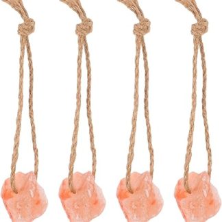 TOYANDONA 4pcs Pink Salt Blocks for Horses, Cattle, Deer and Goats, 30-50g Each, Natural Rock Salt Mineral Block for Livestock Feeding and Boredom Relief