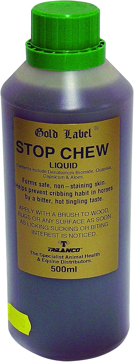 Gold Label Unisex's TR-GLD0175 Stop Chew Liquid, Clear, 500 ml