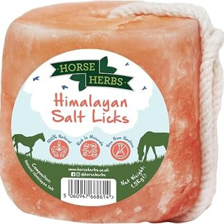 Himalayan Salt Lick 1.5kg | 100% Natural Equine Supplement, Digestion Support for Horses & Ponies, Ideal for Hydration & Electrolytes, Easy to Hang