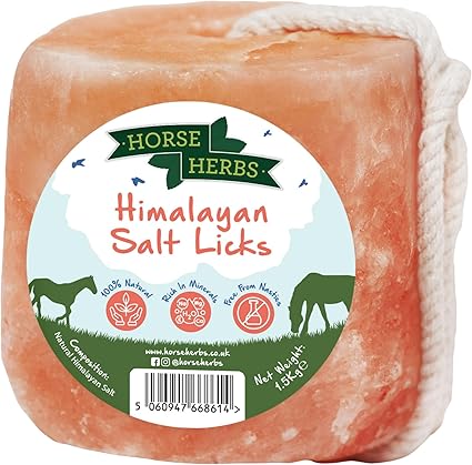 Himalayan Salt Lick 1.5kg | 100% Natural Equine Supplement, Digestion Support for Horses & Ponies, Ideal for Hydration & Electrolytes, Easy to Hang