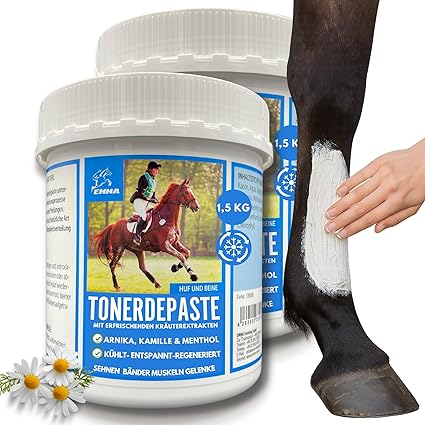 EMMA® Clay paste horse I doping free I acetic clay paste I healing clay paste I 2 times 1,5 Kg