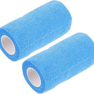 Self-Adhesive Vet Wrap for Cows and Horses, 2 Rolls 10cm White, Sturdy Elasticity Tape for Sports Wrapping, Hoof Repair, Wound Care, Suitable for Livestock and Pets