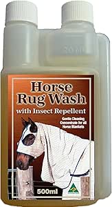 Horse Rug Wash Australian Made with Insect Repellent for added protection against flies and insects. (500ml)