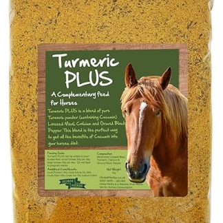 Turmeric PLUS 1kg Bag | Natural Feed Supplement for Horses & Ponies, Black Pepper, Micronised Linseed, Equine Care, Pony Boost