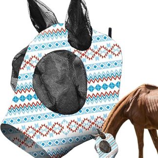 Horse Fly Control Shield,Keeps Fly Away Shield - Uv Protection Breathable Soft Face Covering for Comfort Protection Training Clear Seeing Riding Outdoor