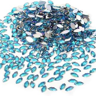 Tbest 500 Pieces Decoration of the Horse with 500 Pieces For Clothing Clothing, 5 Colors, Ideal For Cuts, Costumes, Decoration of the house. For DIY Creations (dark blue)