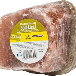 NAF Himalayan Salt Lick Medium – 100% Natural Rock Salt for Horses – Rich in Trace Minerals – Supports Hydration, Electrolyte Balance & Overall Health