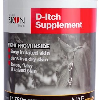 NAF Love the Skin He’s In D-Itch Supplement 780g – Seasonal Skin Support for Horses – With Herbs, Antioxidants & MSM – Aids Itchy Skin & Immune Response