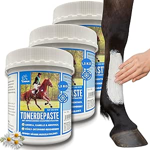 EMMA Clay Horse with Arnica 3 x 1.5 kg | Acetic Acid Clay Paste Cooling | Healing Clay Horse for Muscles Joints Tendons | Cooling Clay Ointment for Regeneration Swelling Bruises Muscle Soreness