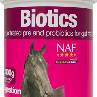 NAF Biotics 300g – Digestive Support Supplement for Horses – With Live Yeast & Prebiotics – Aids Gut Health, Nutrient Absorption & Digestive Balance – Ideal After Stress or Antibiotics